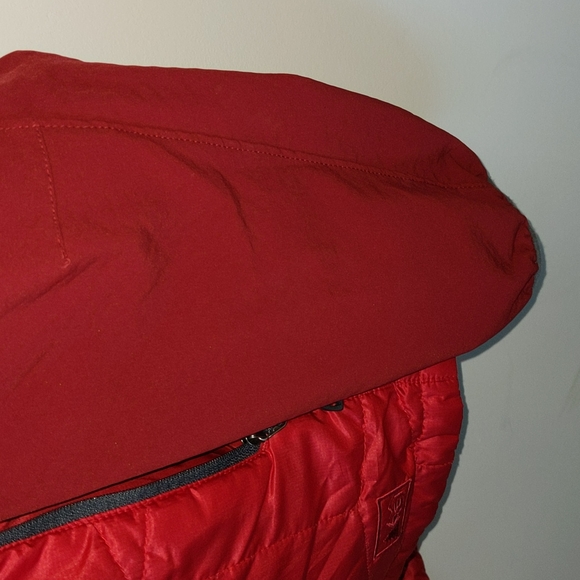 REI Men's XL Two Toned Red Hooded Primaloft Pertex Quantum GCO Jacket - Picture 4 of 10